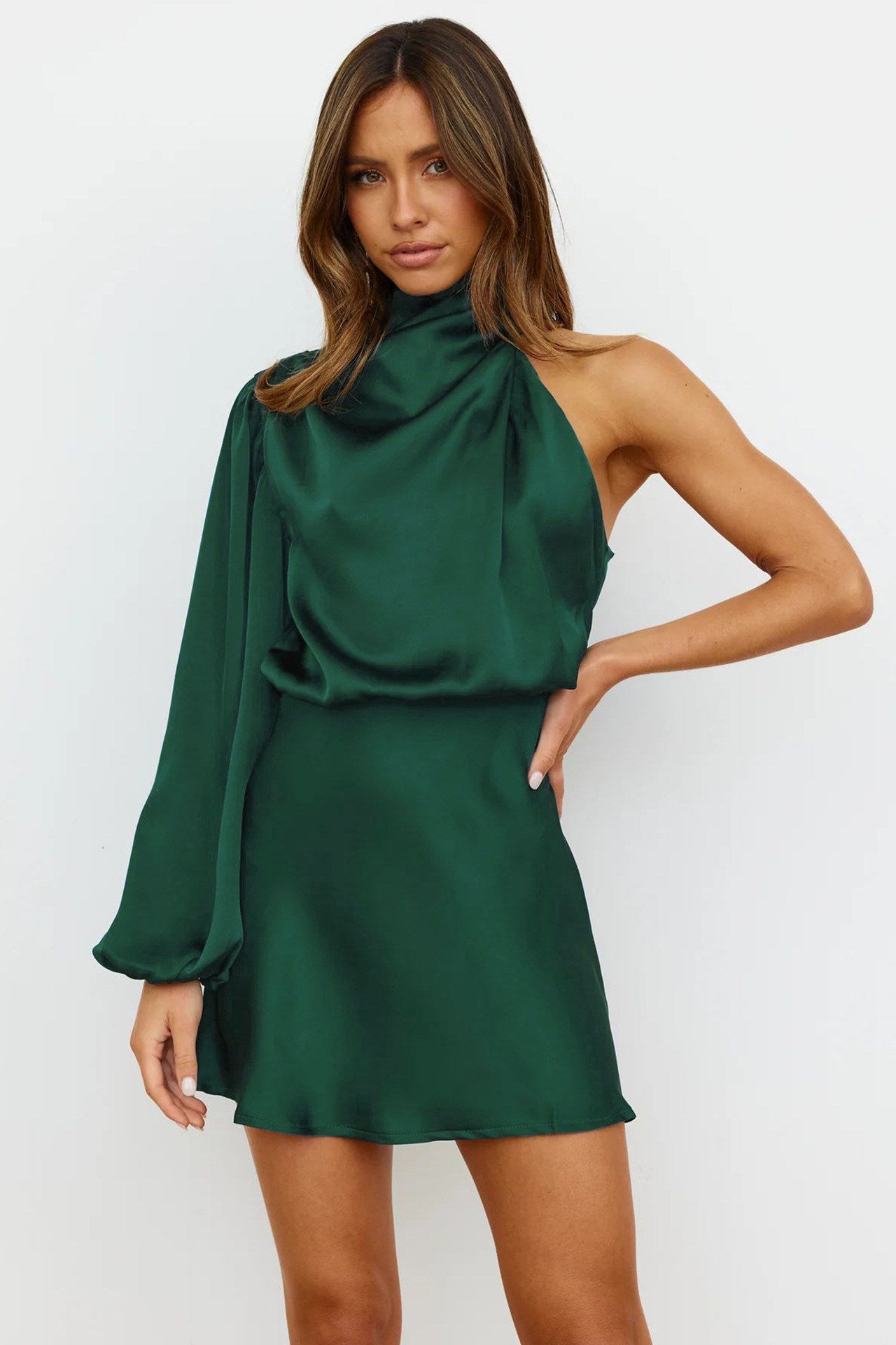 Lissy Mini Kleid - Grün