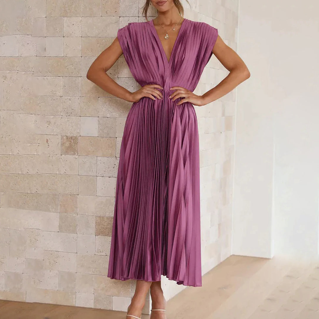 Eleganter Morgenmantel mit Plisseedetails