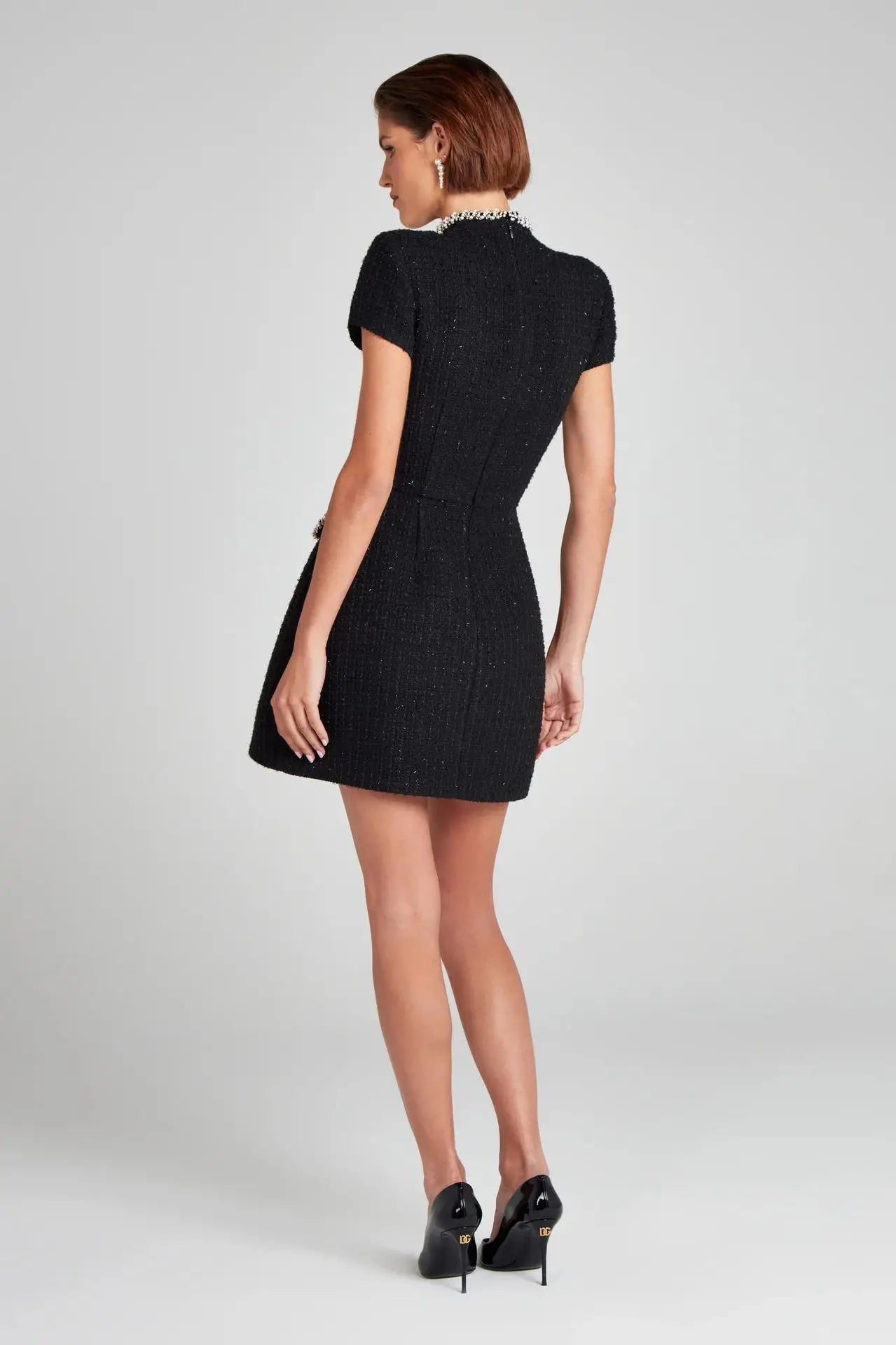 Queeny Diamond kurzärmeliges Minikleid