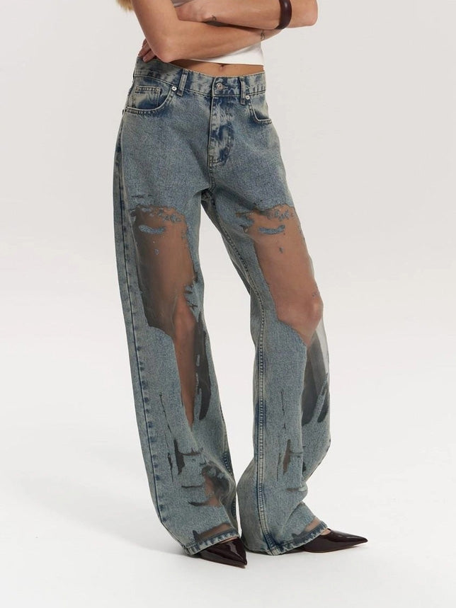 Trixie Blaue Transparente Jeans