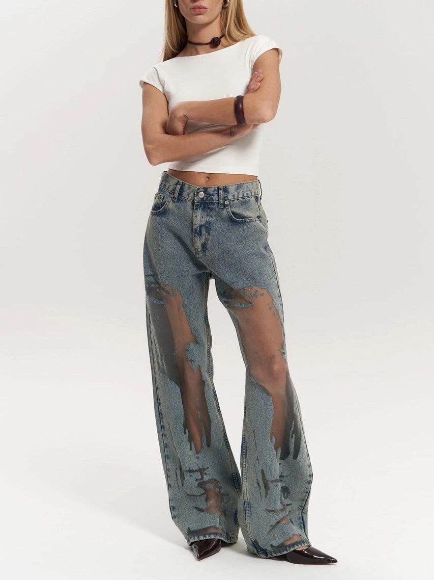 Trixie Blaue Transparente Jeans