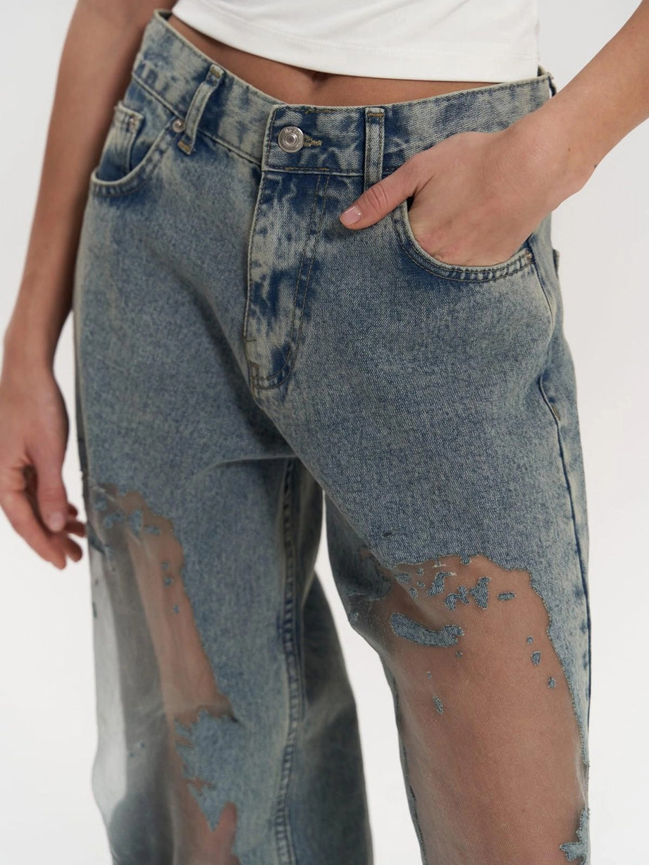 Trixie Blaue Transparente Jeans