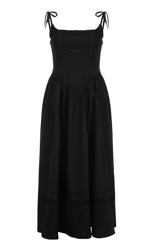Alva Spitzenbesetztes A-Linien Midikleid