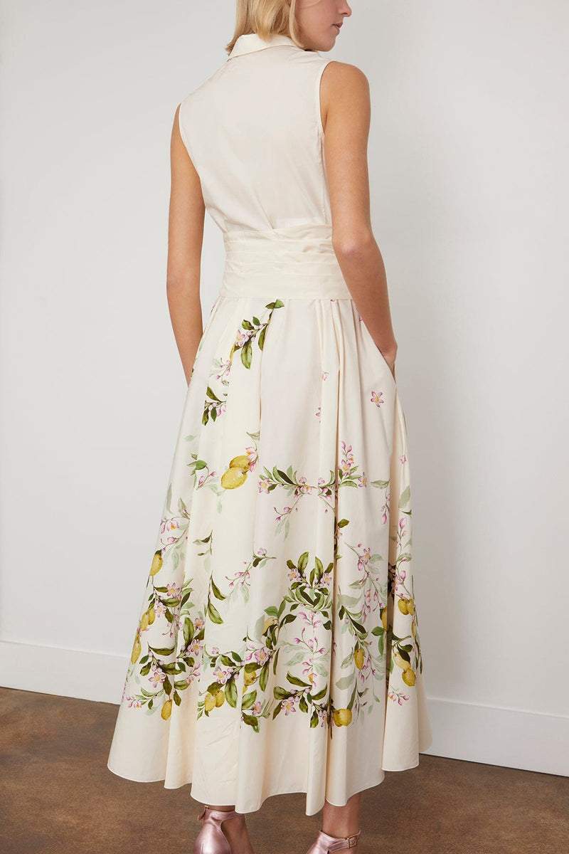 Amity Bedrucktes Geknotetes Midikleid