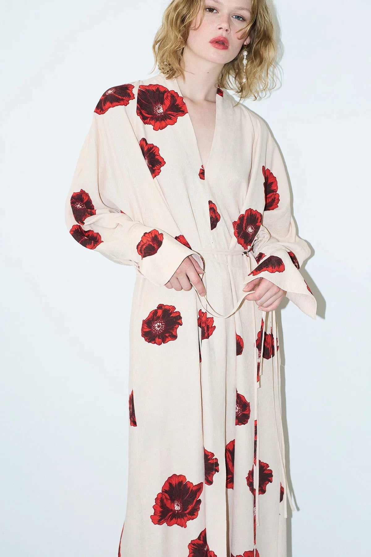 Sahara Print Kimono Kleid