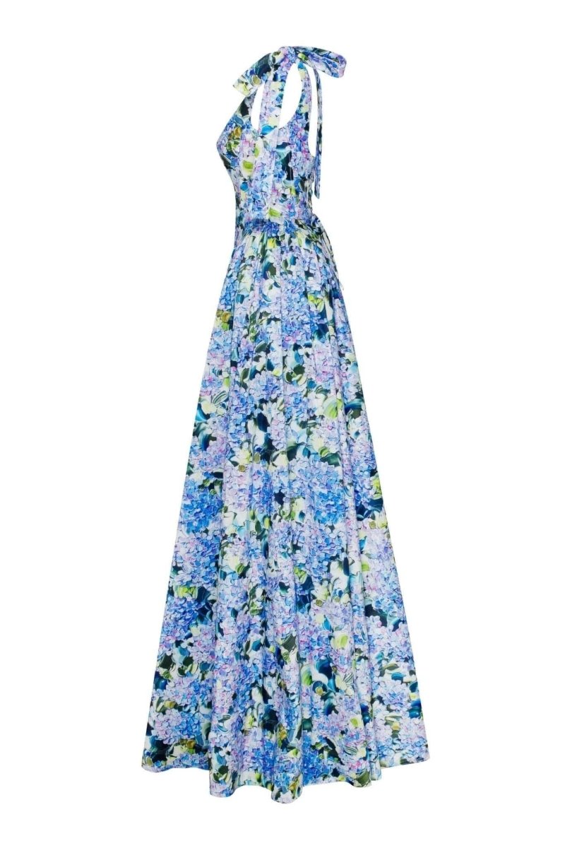 Kacey Hydrangea Print Maxikleid mit Trägern