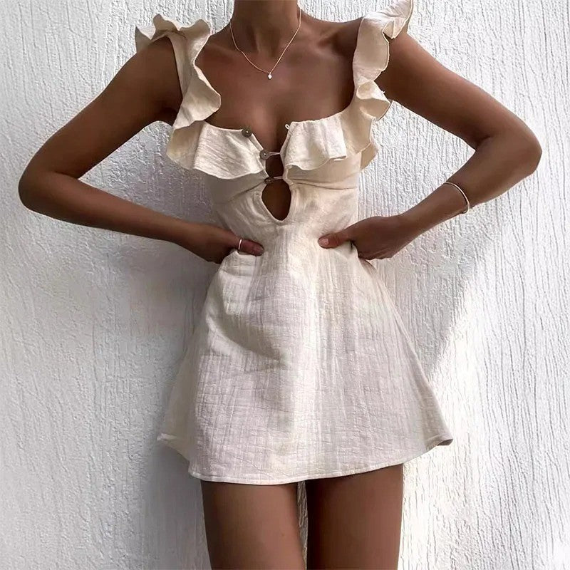 Melanie – Ruffle Sleeve Mini Dress