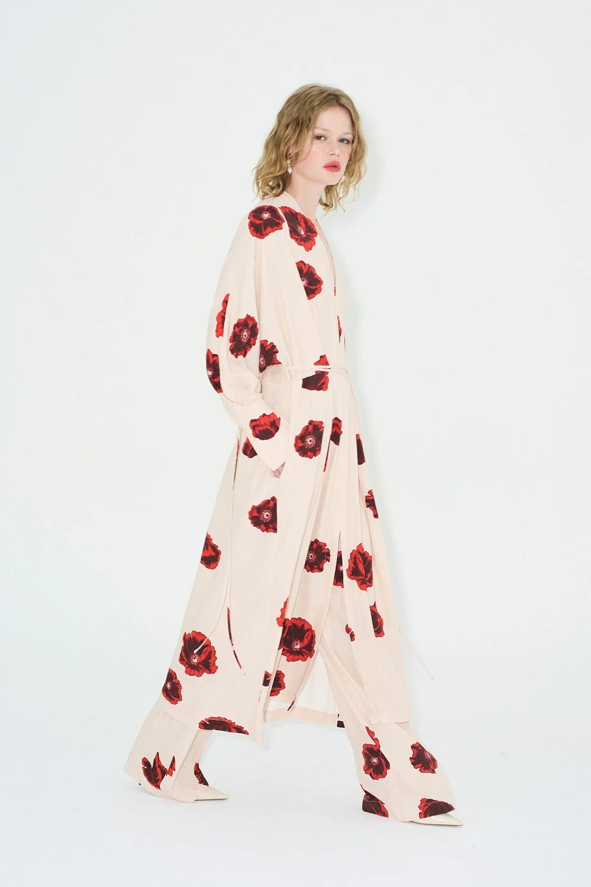Sahara Print Kimono Kleid